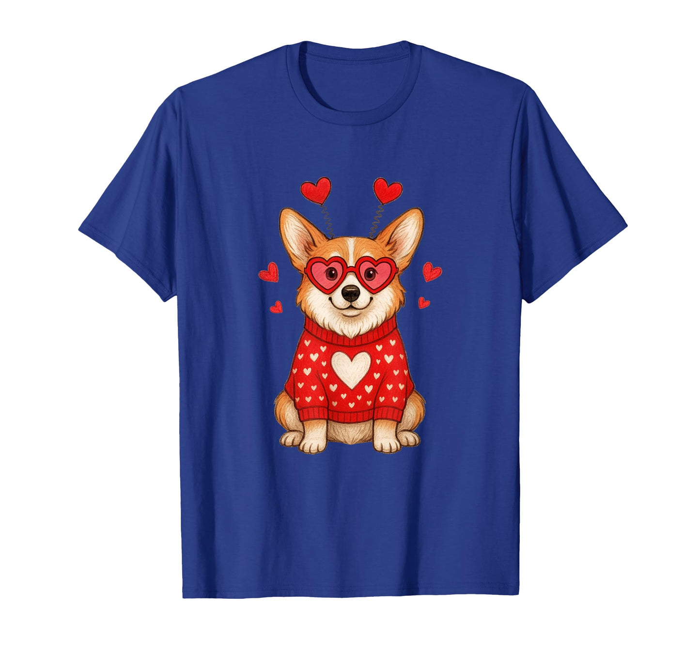 Cute Valentine Dog for Love Couples: Corgi T-Shirt