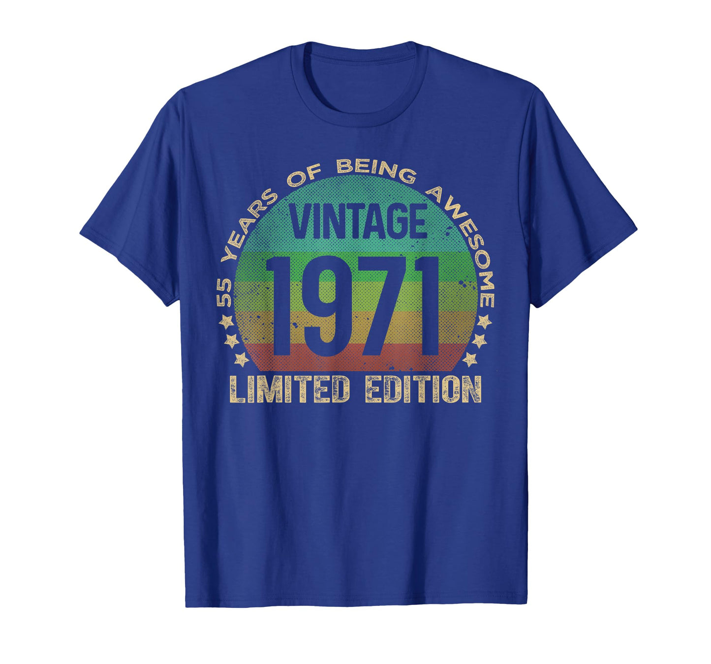 55 Year Old Gifts Vintage 1971 Limited Edition 55th Birthday T-Shirt
