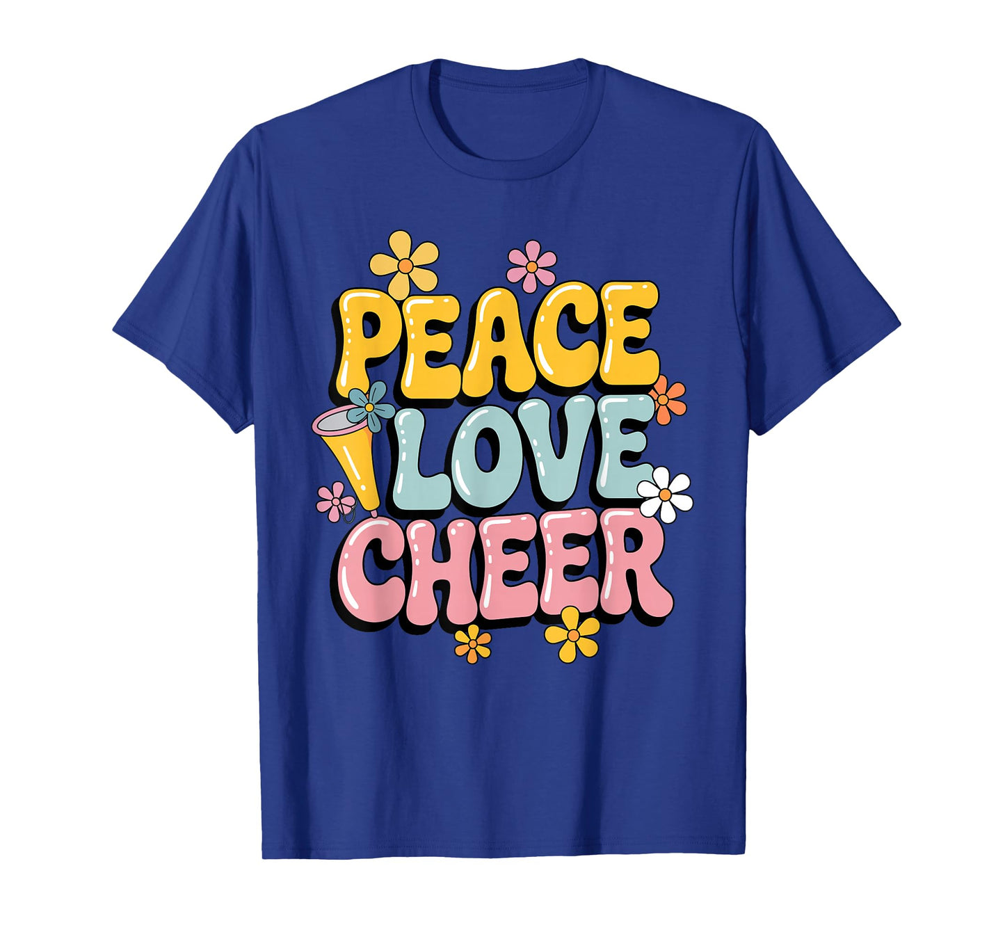 Funny Cheerleading Art for Men Women Kids Cheerleader Cheer T-Shirt