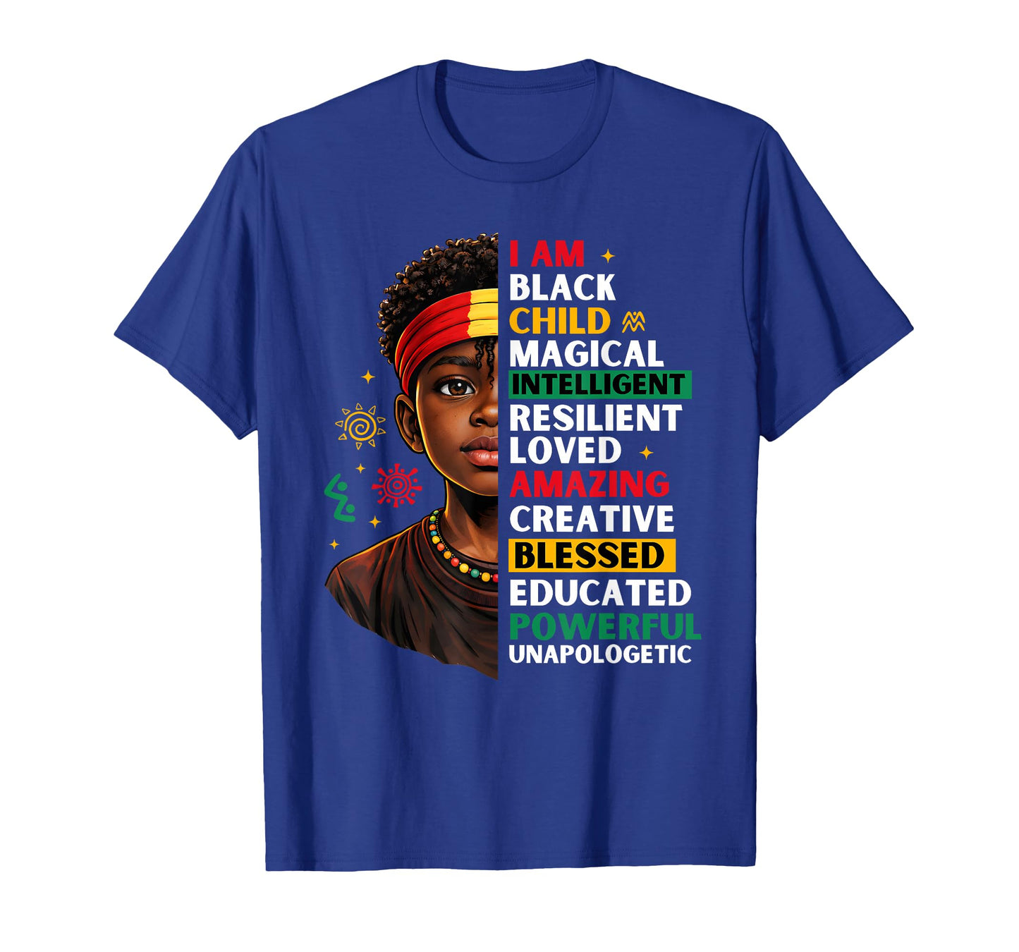 Black History Month African American Young Boys Kids Melanin T-Shirt