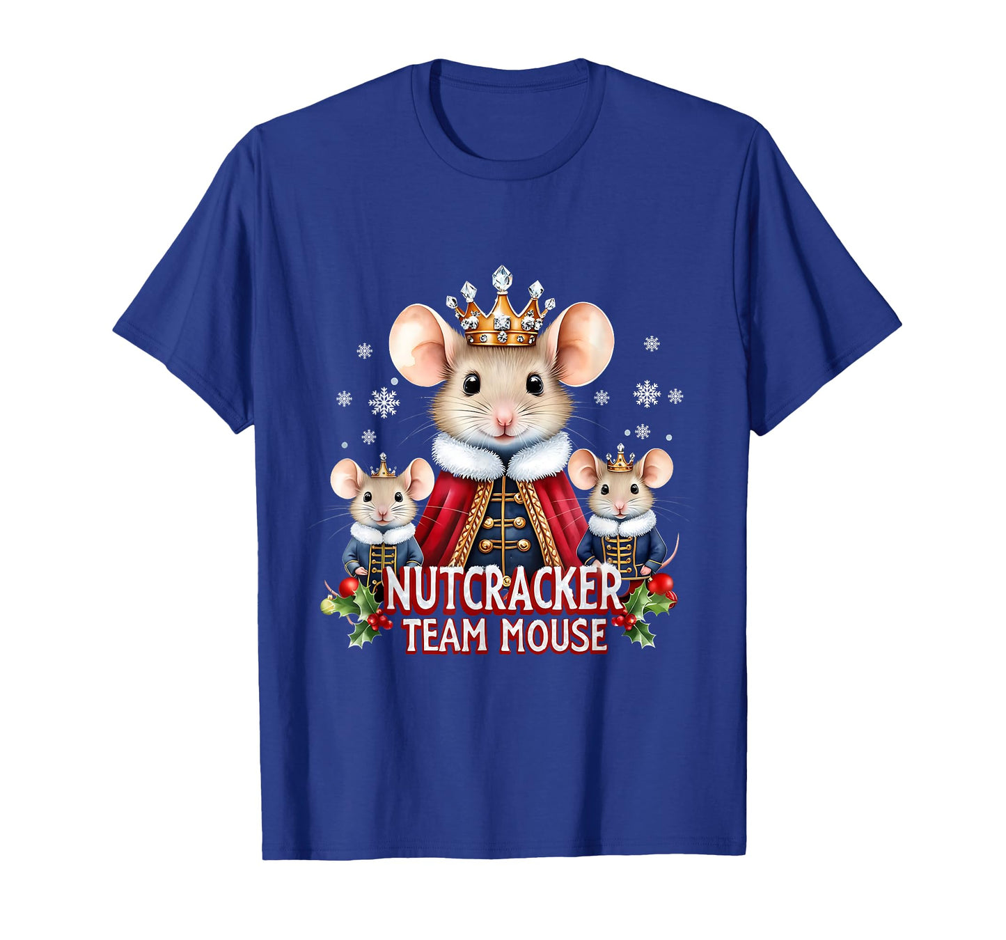 Nutcracker Team Mouse Cute Christmas Design T-Shirt