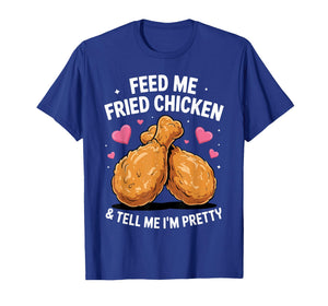 Fried Chicken Art for Men Women Kids Fast Food Fried Chicken T-Shirt