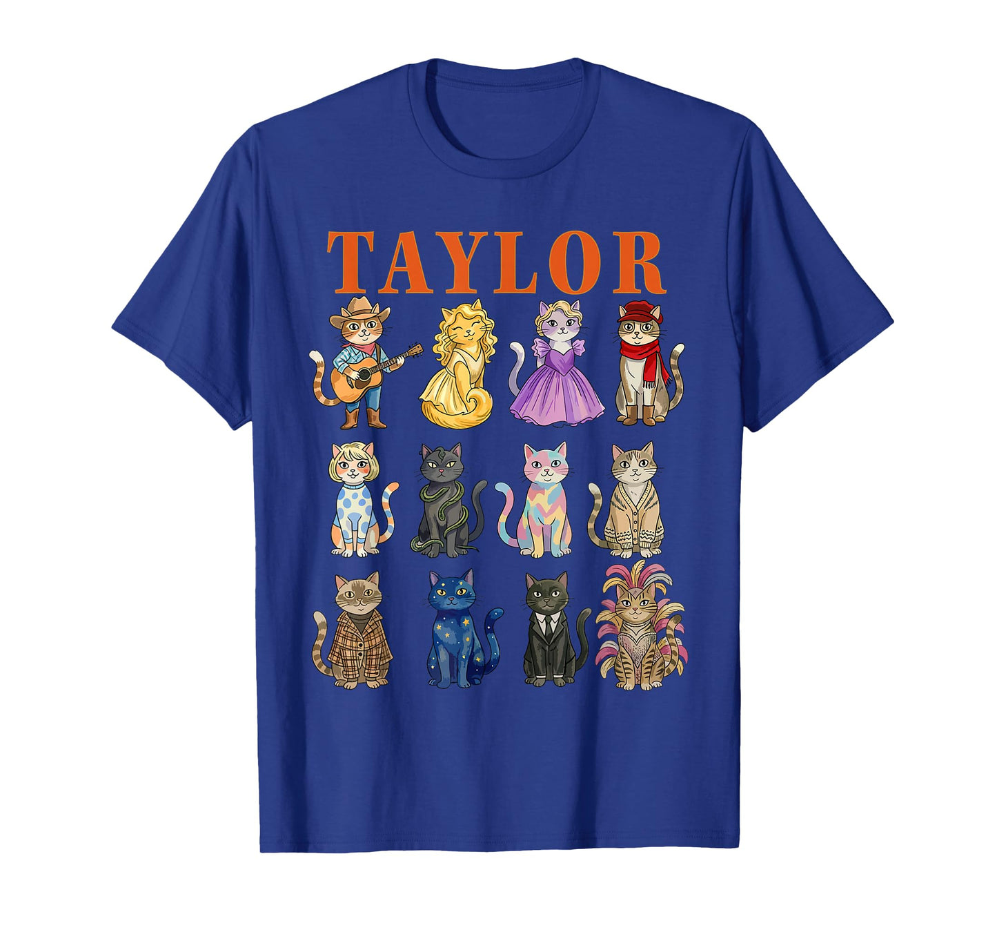 Taylor Groovy Name Cat 80's Vintage Birthday Girls T-Shirt