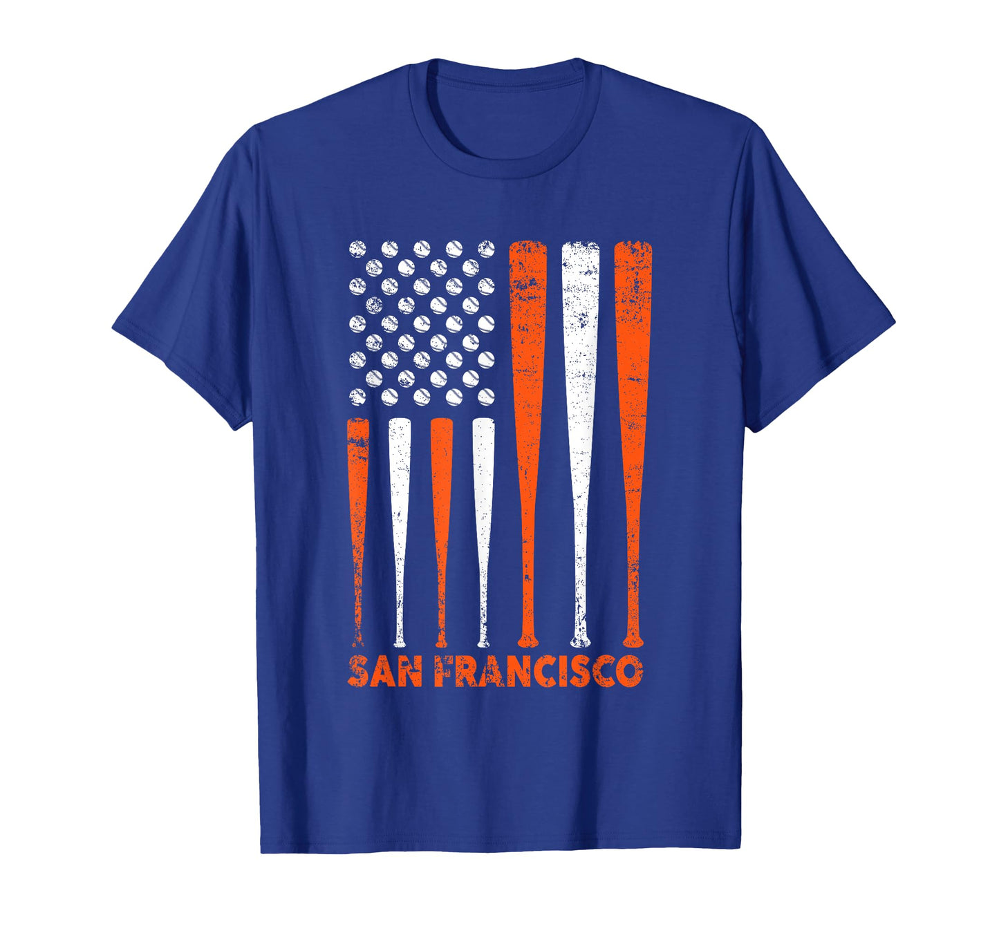 San Francisco Flag Vintage Baseball Gift for Men Women Kids T-Shirt