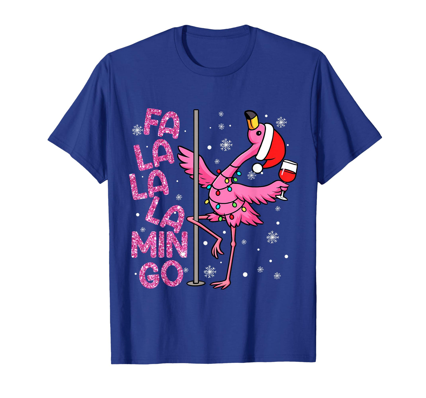 FA La La La Mingo Flamingo Christmas Dancing Party Xmas Pjs T-Shirt