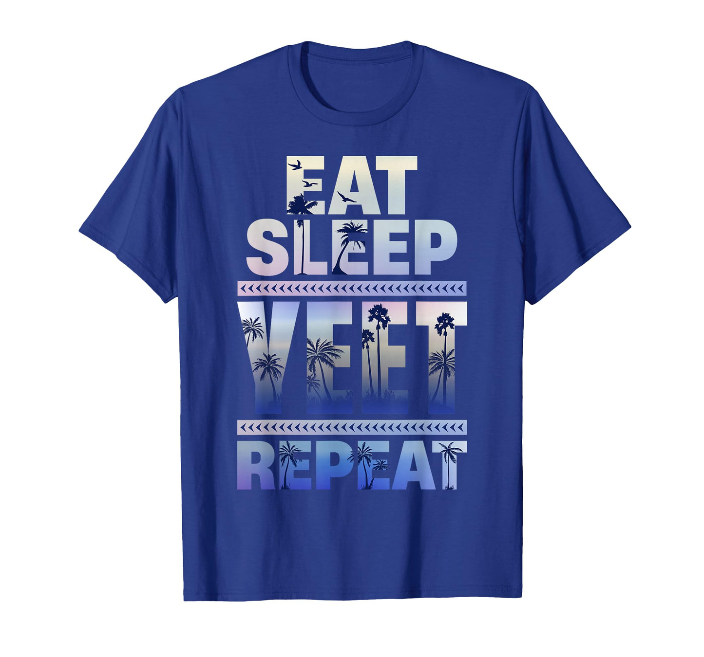 Funny Eat Sleep Yeet Repeat Retro Quote T-Shirt