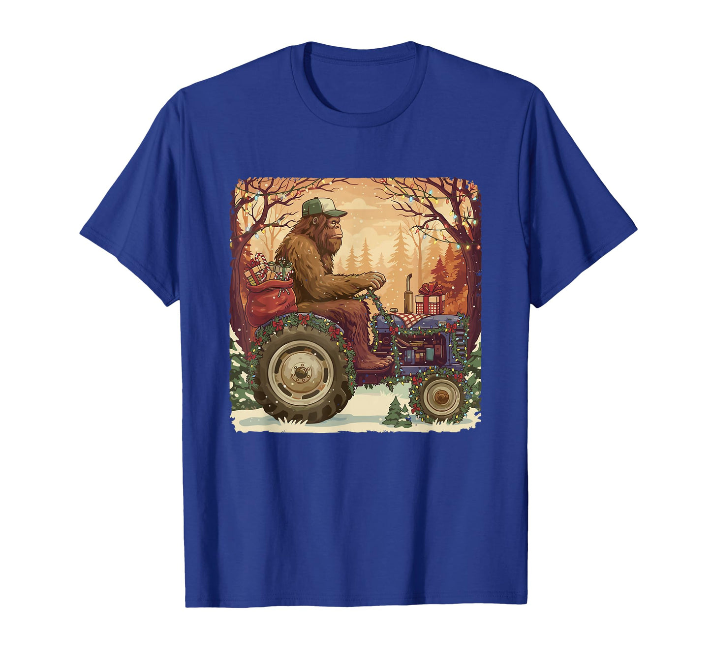 Tractor Rancher Farm Dad Distressed Funny Farmer Christmas T-Shirt