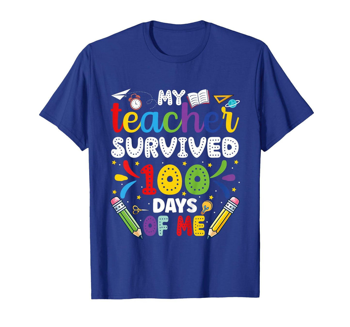 My Teacher Survived 100 Days of Me 100th Day of School Boys T-Shirt