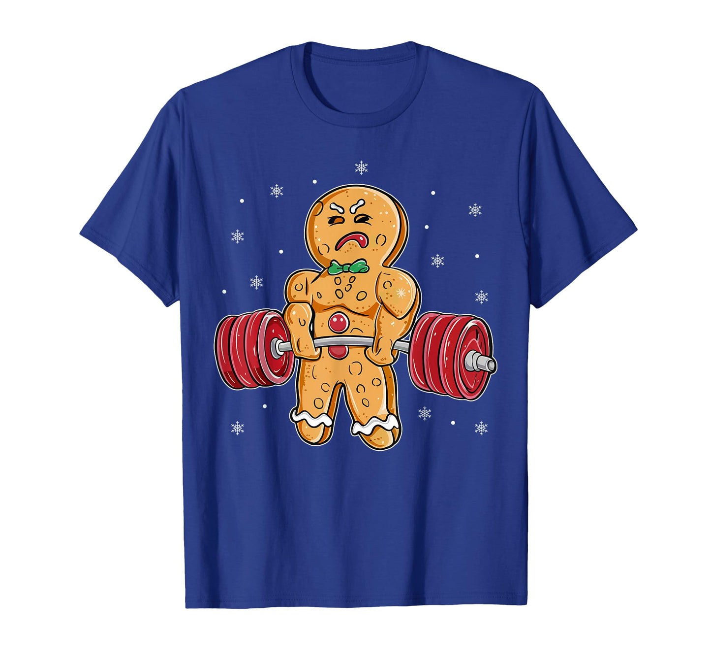 Gingershred Funny Gingerbread Man Gym Bodybuilding Christmas T-Shirt