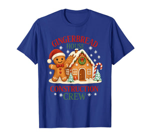 Gingerbread House Construction Crew Christmas Holiday Tee T-Shirt