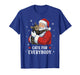 Cats for Everybody Santa Christmas Funny Cat Xmas Women Kids T-Shirt