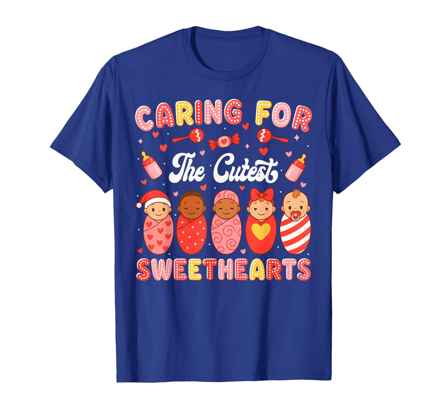 Valentine Caring for The Cutest Sweethearts NICU Nurse T-Shirt