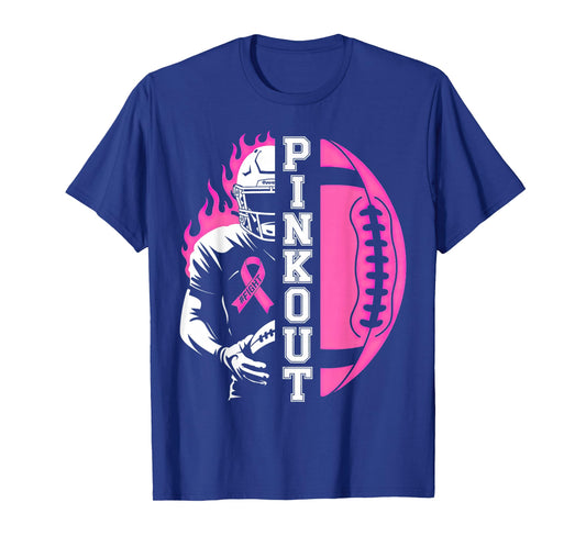 Football Pink Out Team Breast Cancer T-Shirt