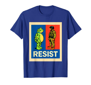 Resist Frog Portland Activist Protest for Men and Women T-Shirt