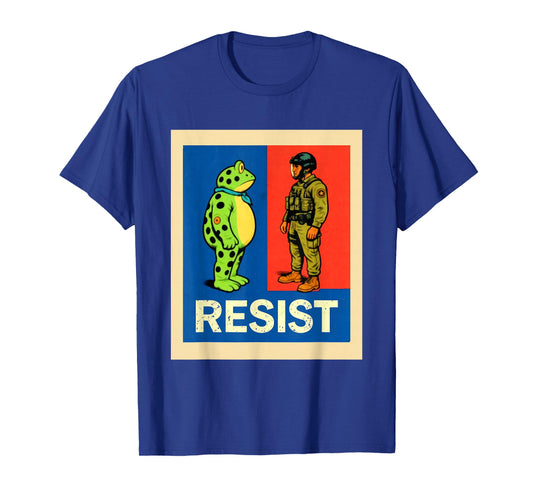 Resist Frog Portland Activist Protest for Men and Women T-Shirt