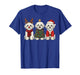 Retro Christmas Bichon Frise Santa Reindeer Dog Lover T-Shirt