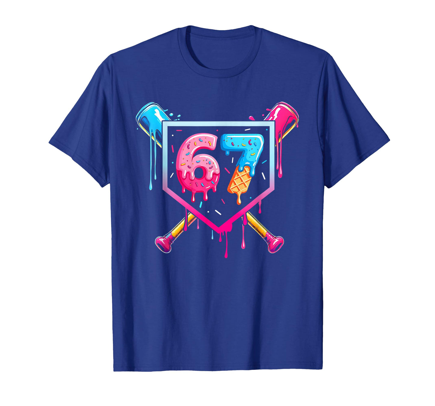Baseball Drip 6-7 Funny Meme Six Seven Boys Girls T-Shirt