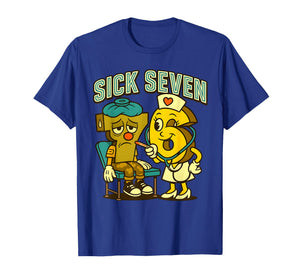 Sick Seven 67 Halloween Funny Meme Sick 7 and Nurse 6 T-Shirt