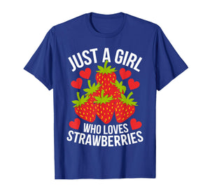 Funny Strawberry Art for Girls Women Fruit Strawberry Lover T-Shirt