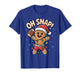 Oh snap Gingerbread Man Christmas Football Kids Boy Men T-Shirt