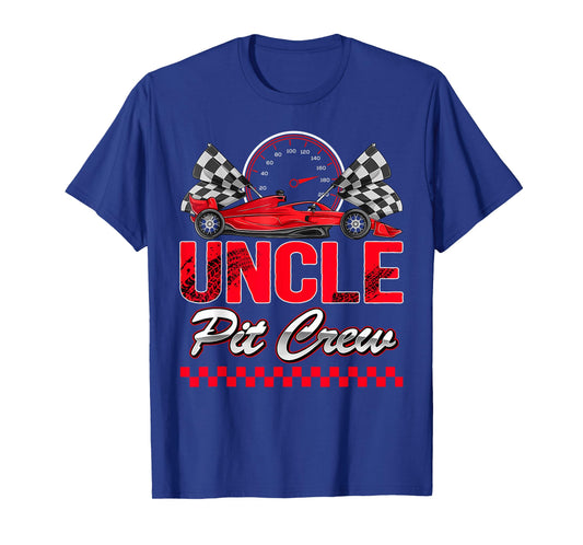 Uncle Pit Crew Racing Family Race Car Birthday Boy T-Shirt