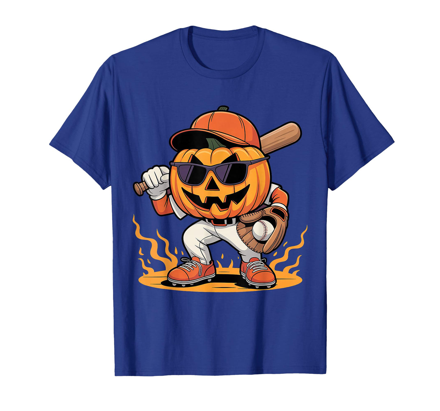 Spooky Baseball Halloween Costumes Mens Boys T-Shirt
