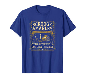 Scrooge and Marley Vintage Dickens Christmas T-Shirt