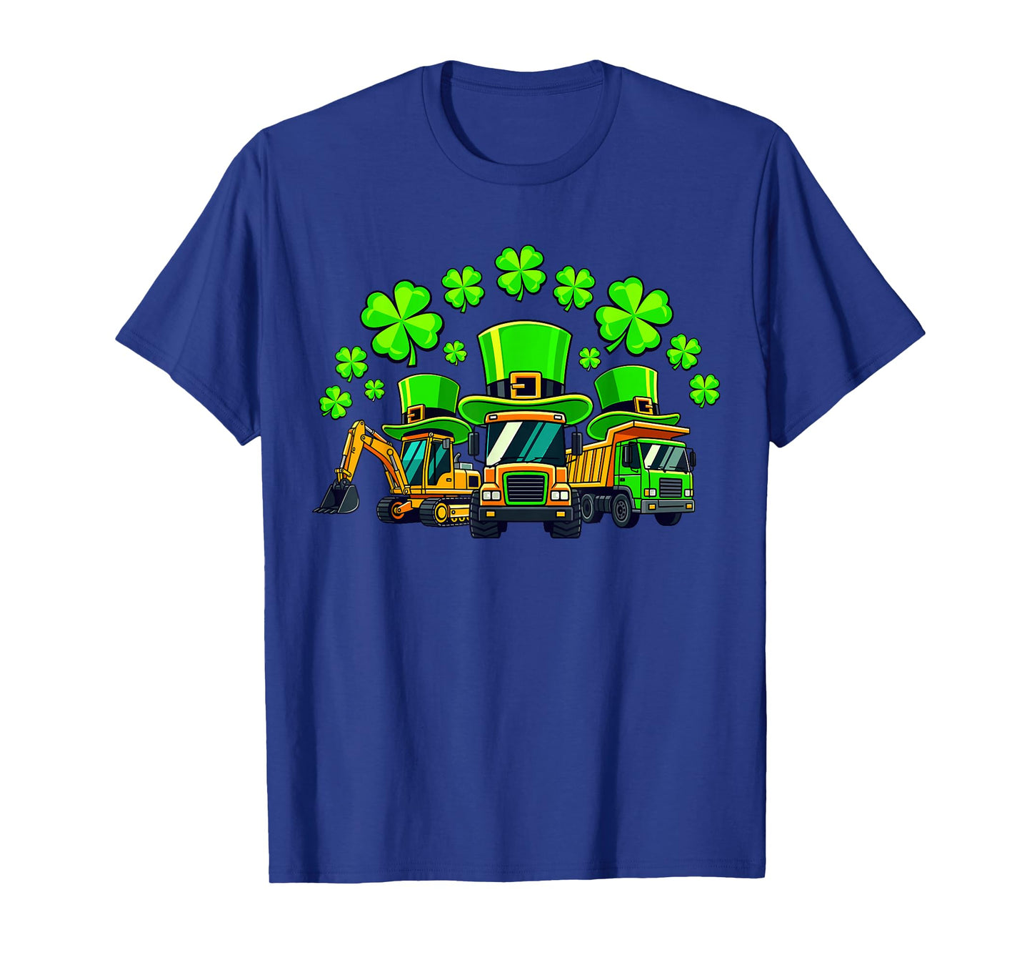 Kids Irish Construction Truck Crane for St Patricks Day T-Shirt