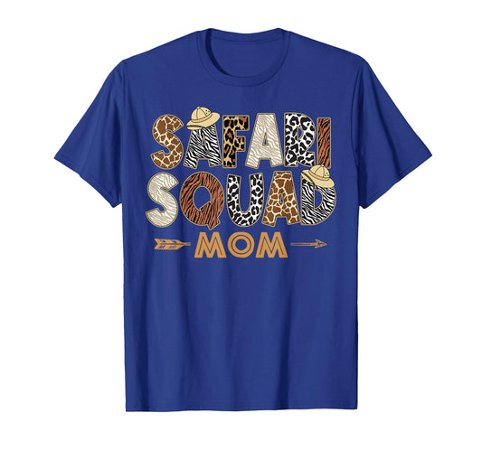 Safari Zoo Safari Squad Mom of Birthday Boy Girl T-Shirt