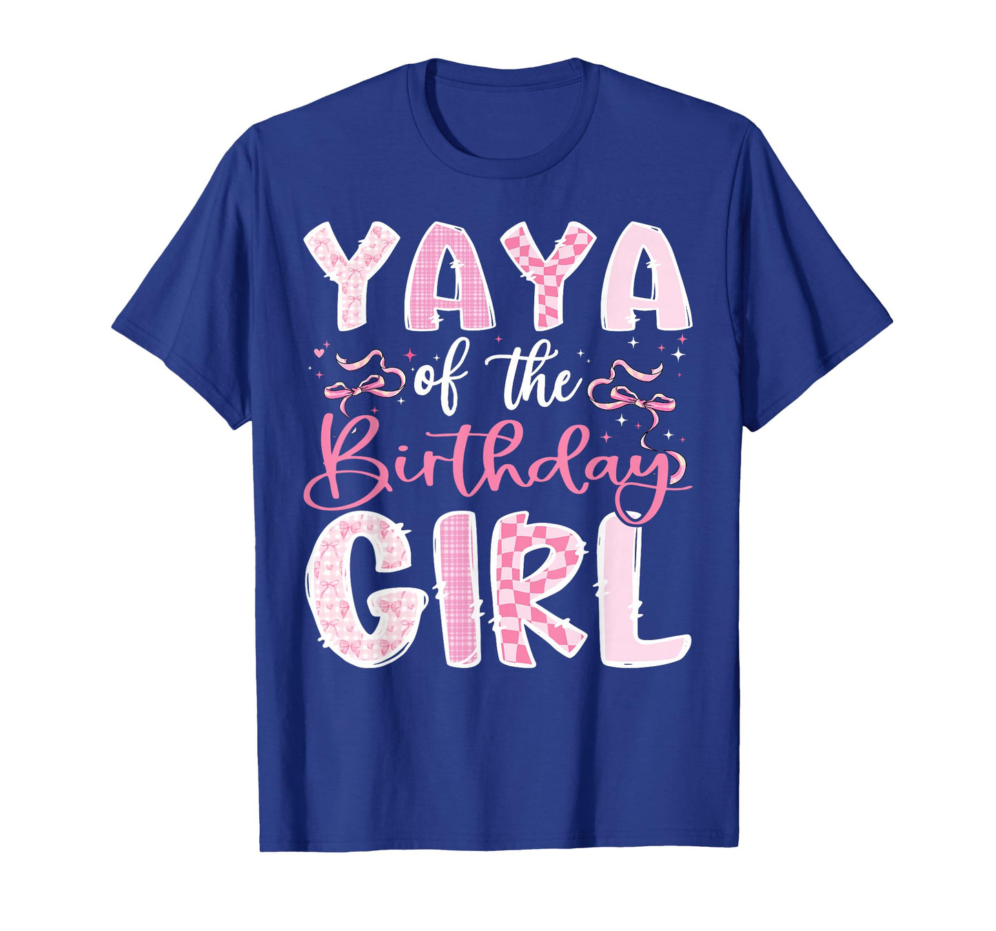 Yaya of The Birthday Girl Pink Coquette Bow Family T-Shirt