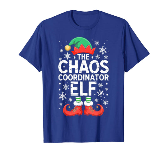 The Chaos Coordinator Elf Shirt Family Matching Christmas T-Shirt