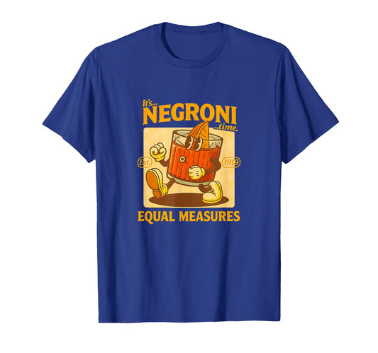 It’s Negroni Time Equal Measures Vintage Cocktail T-Shirt
