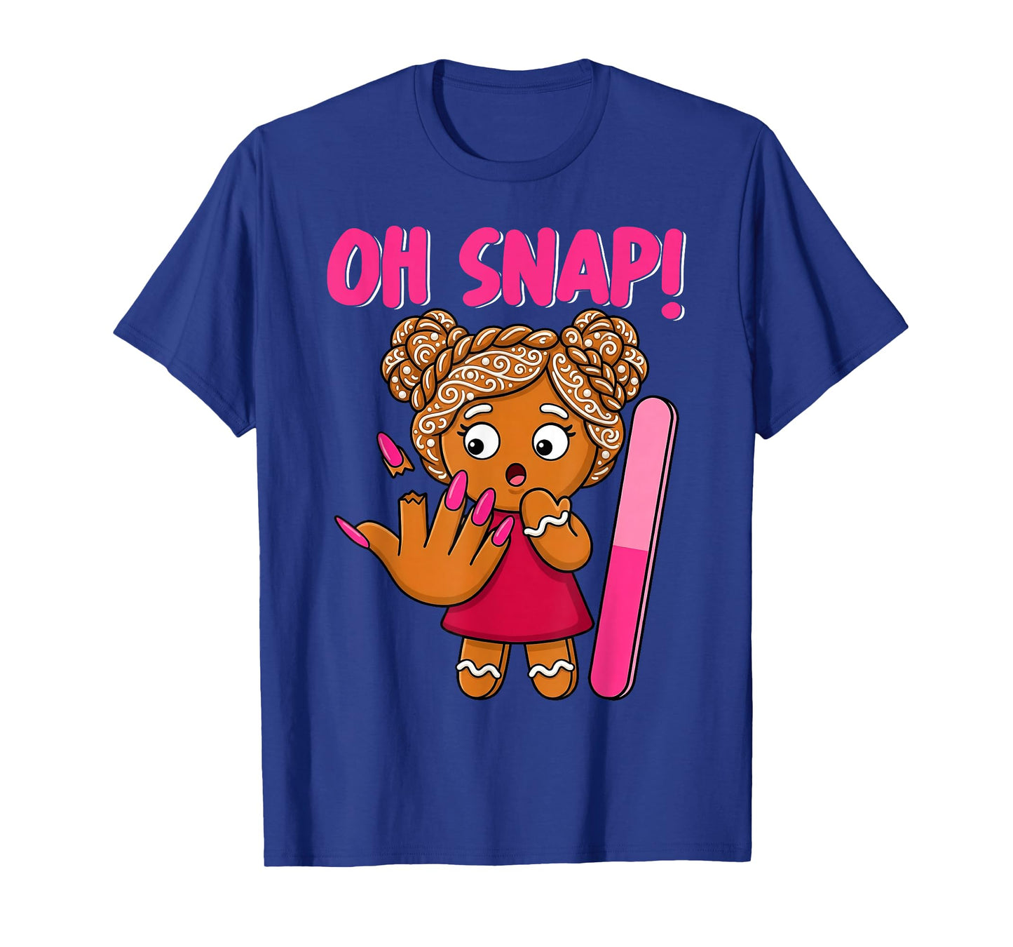 Christmas Oh Snap Broken Nail Funny Gingerbread Xmas T-Shirt