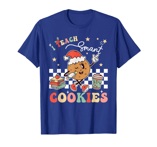 I Teach The Smart Cookies in The Batch Teacher Christmas T-Shirt