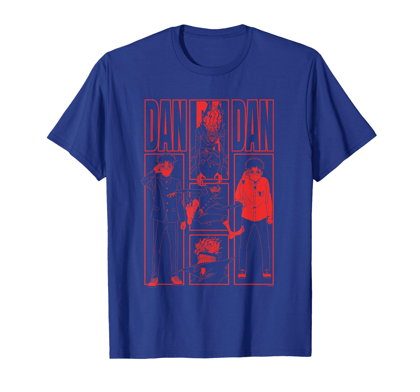 Dan Da Dan Okarun Yokai Red Panels Anime T-Shirt