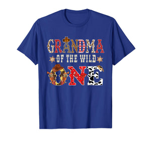 Grandma of The Wild One Cowboy Western Rodeo Party Matching T-Shirt