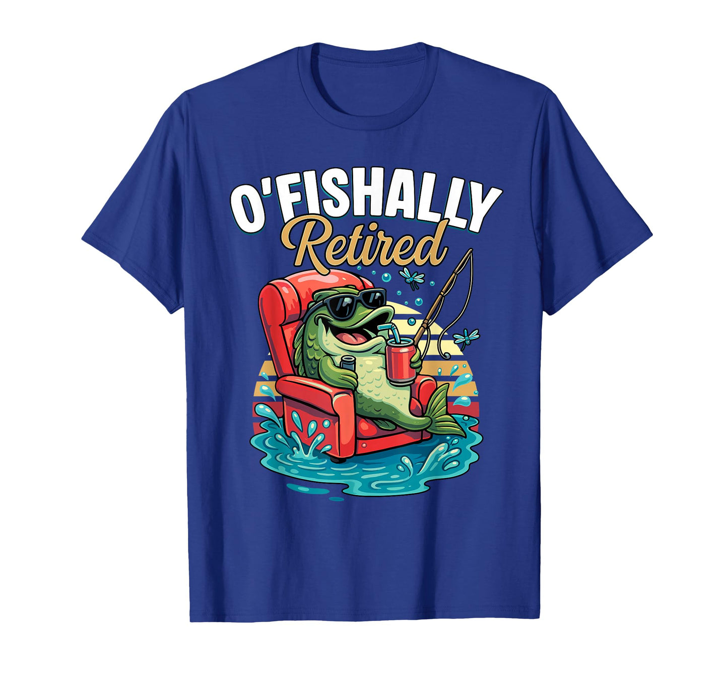 O'fishally Retired Funny Fishing Retirement Fisherman Dad T-Shirt