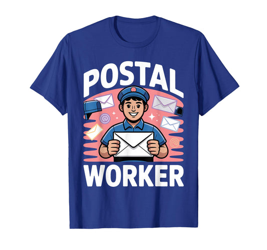 Funny Postal Worker Art for Men Women Mail Man Mail Carrier T-Shirt