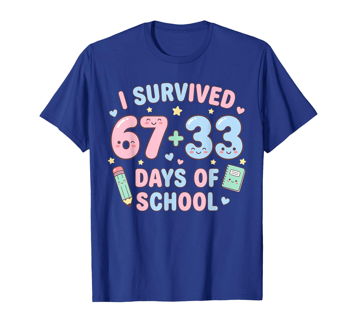 I Survived 100th Days of School Math Teacher Kids T-Shirt