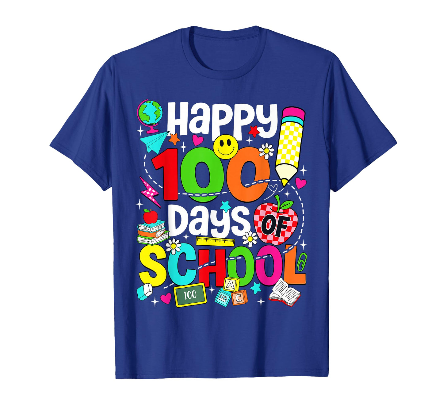 Happy 100 Days of School Teacher Student 100th Day of School T-Shirt