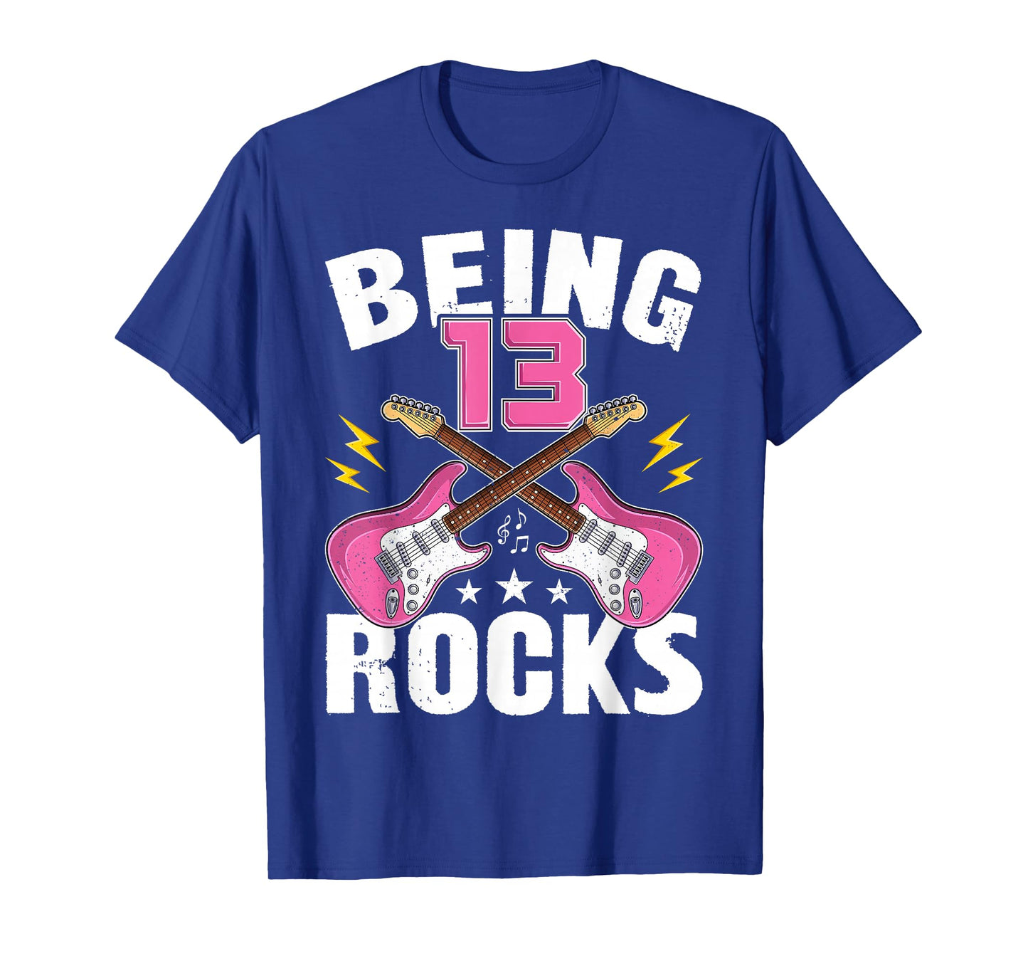 Being 13 Rocks Cute 13 Years Old Guitar 13th Birthday Girls T-Shirt