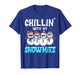 Chillin with My Snowmie Women Christmas Snowman Teacher Snow T-Shirt