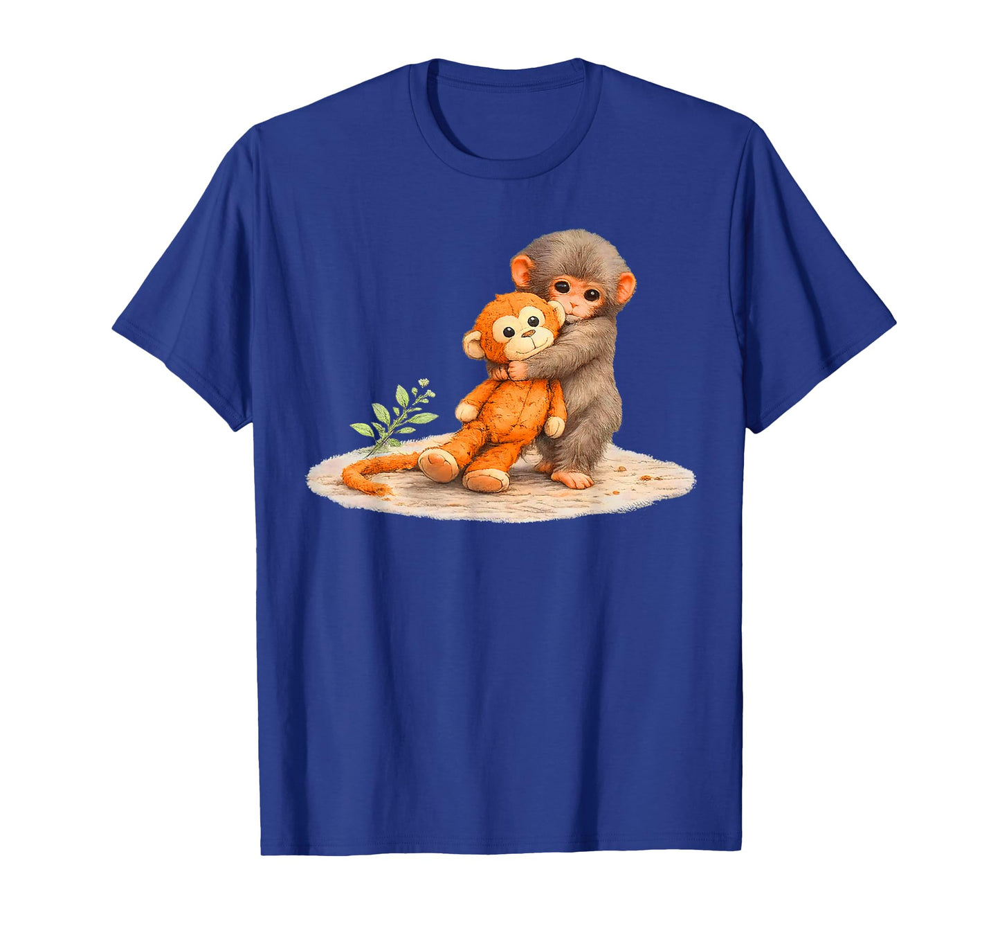 Monkey Punch, Baby Monkey Holding Plush Toy T-Shirt