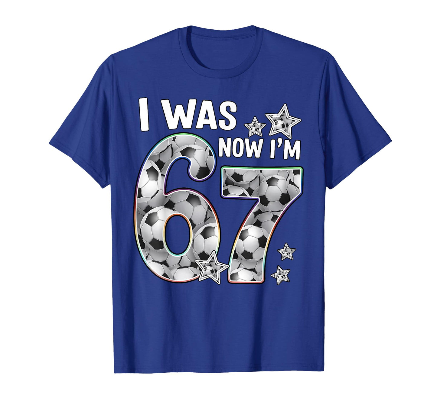 Six Seven Meme 7 Year Old Birthday Shirt was 6 Now I'm 7 T-Shirt