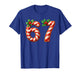 Funny Six Seven 67 Meme Gen Alpha Slang 6 7 Candy Cane T-Shirt