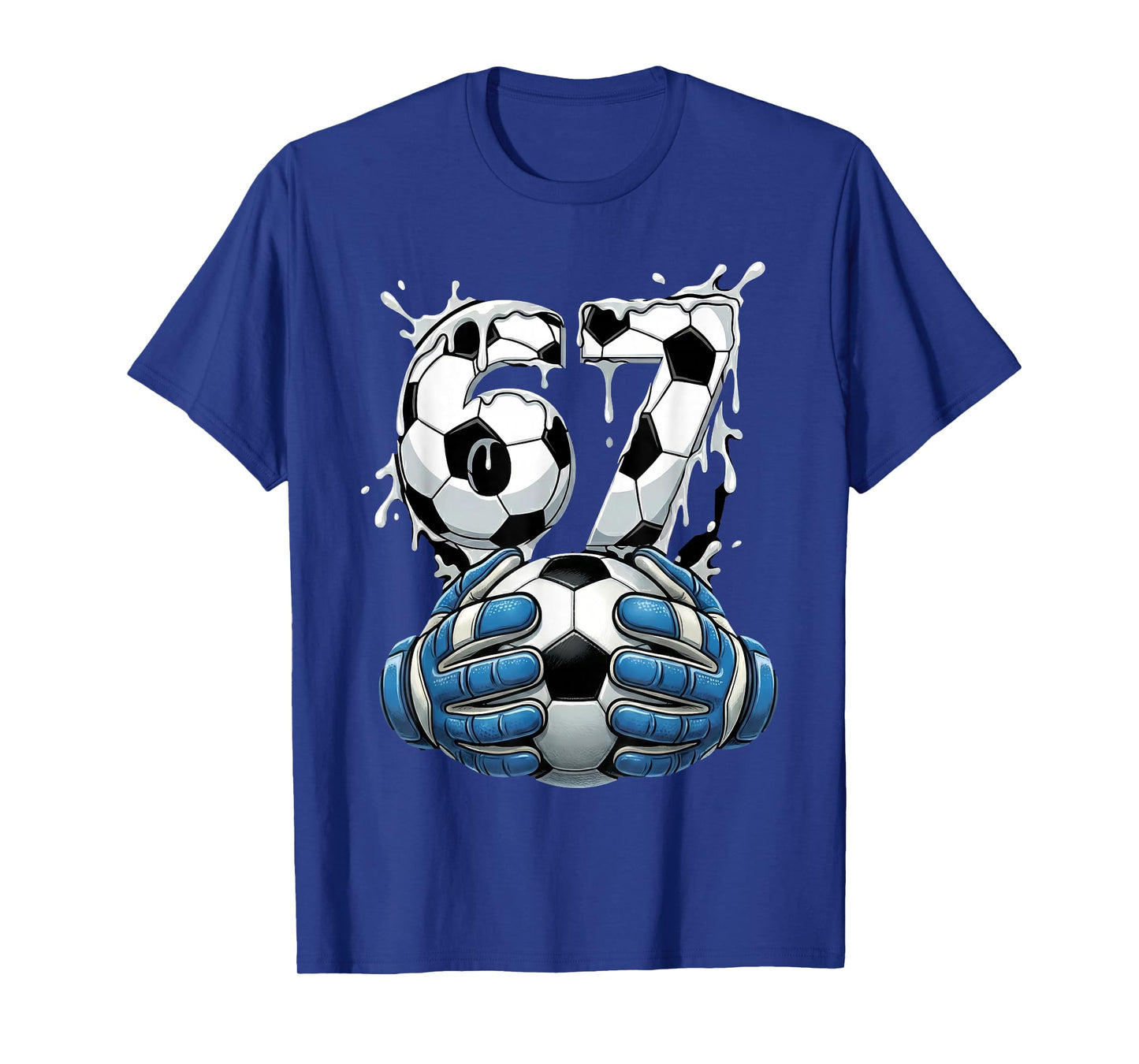 Soccer Drip Number 67 Boys Soccer Goalkeeper 67 T-Shirt