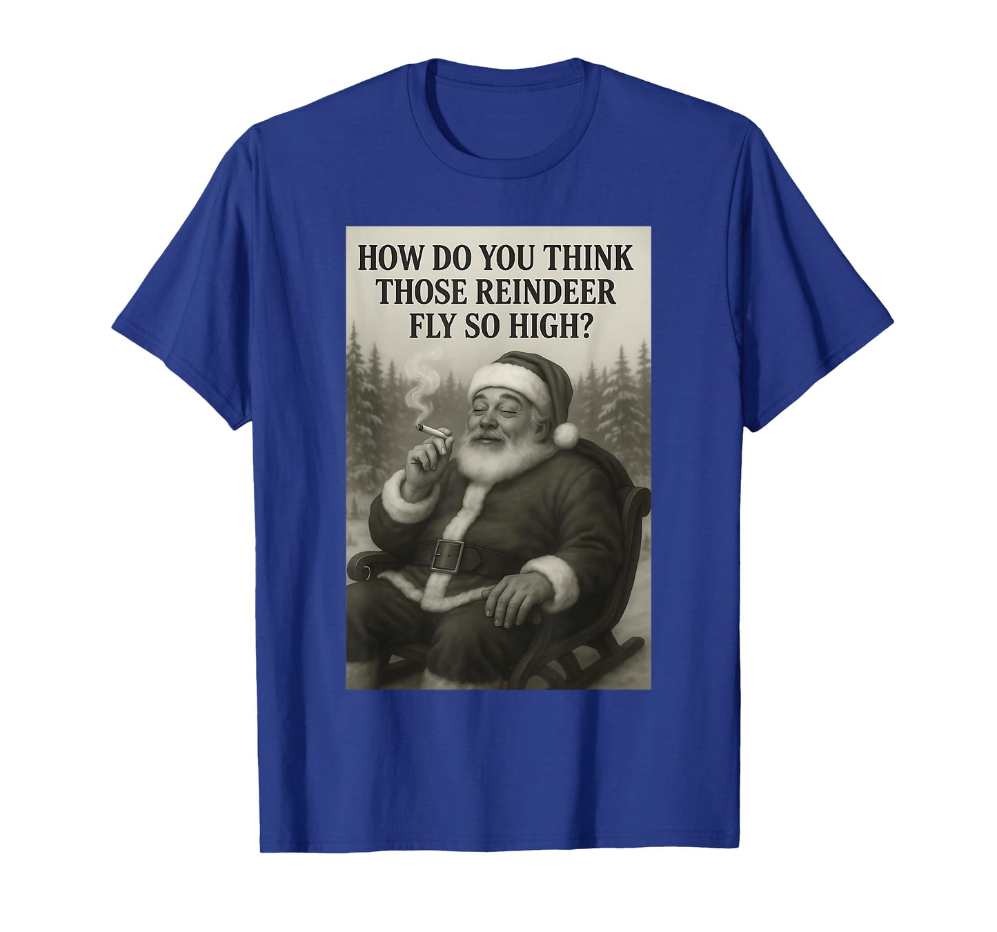 Cool Santa Claus Smoking Weed Marijuana 420 Christmas Quote T-Shirt