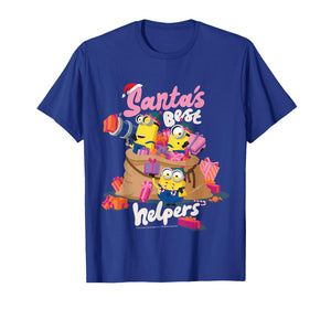 Santa's Best Helpers Minions Christmas Fun T-Shirt