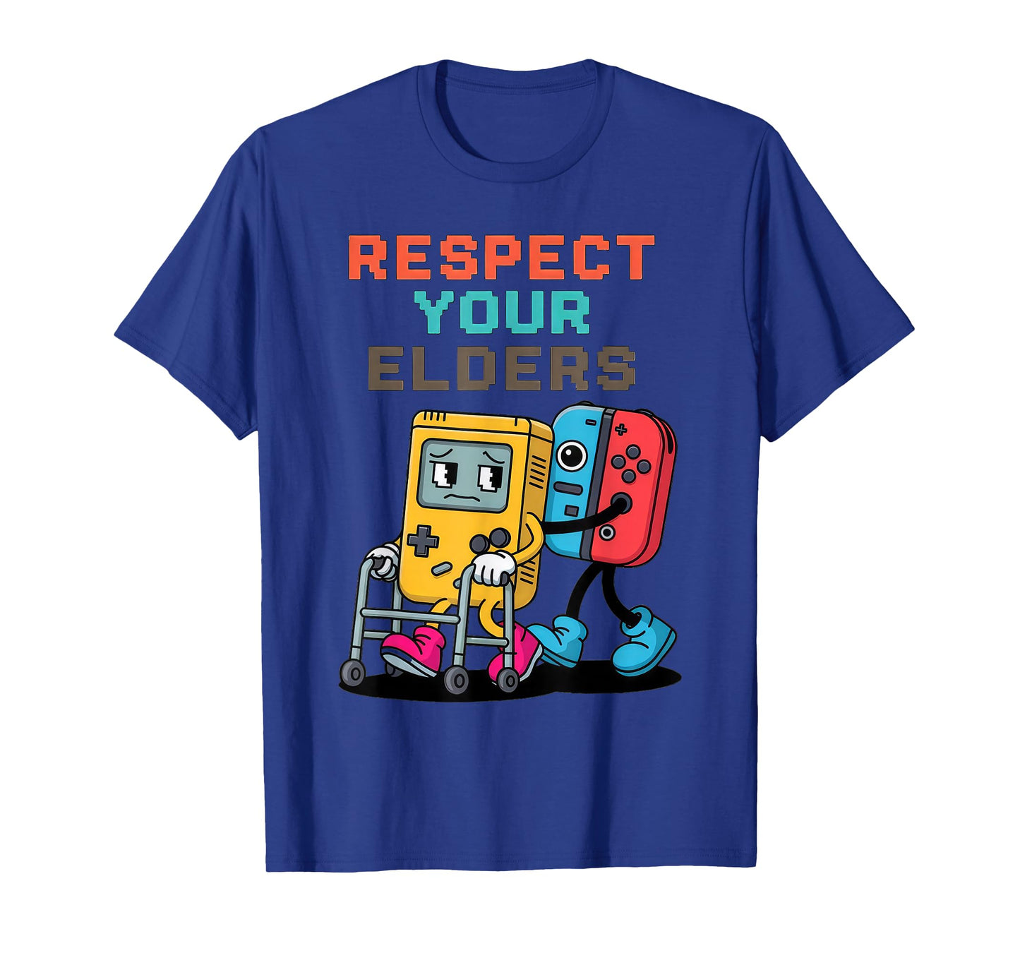 Respect Your Elders Gaming Control Retro Funny Gamer T-Shirt