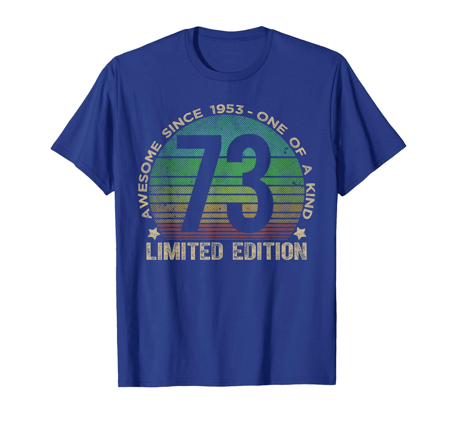 73 Year Old Gifts Vintage 1953 Limited Edition 73rd Birthday T-Shirt